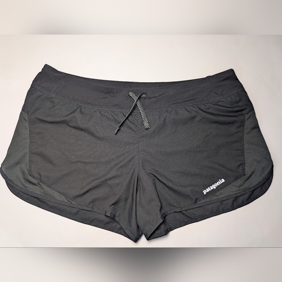 Patagonia Strider Shorts Women’s Small Black Running Active Stretch Volleyball - Picture 3 of 9